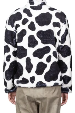 Outlet Kapital COW Fleece Pullover - White