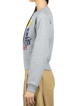 Clearance Kapital Crew Sweat Dinky Type (Night Shift PROFILE RAINBOWY) - Grey