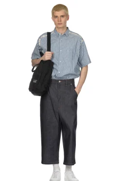 Sale Junya Watanabe MAN Cropped Denim Jeans - Indigo