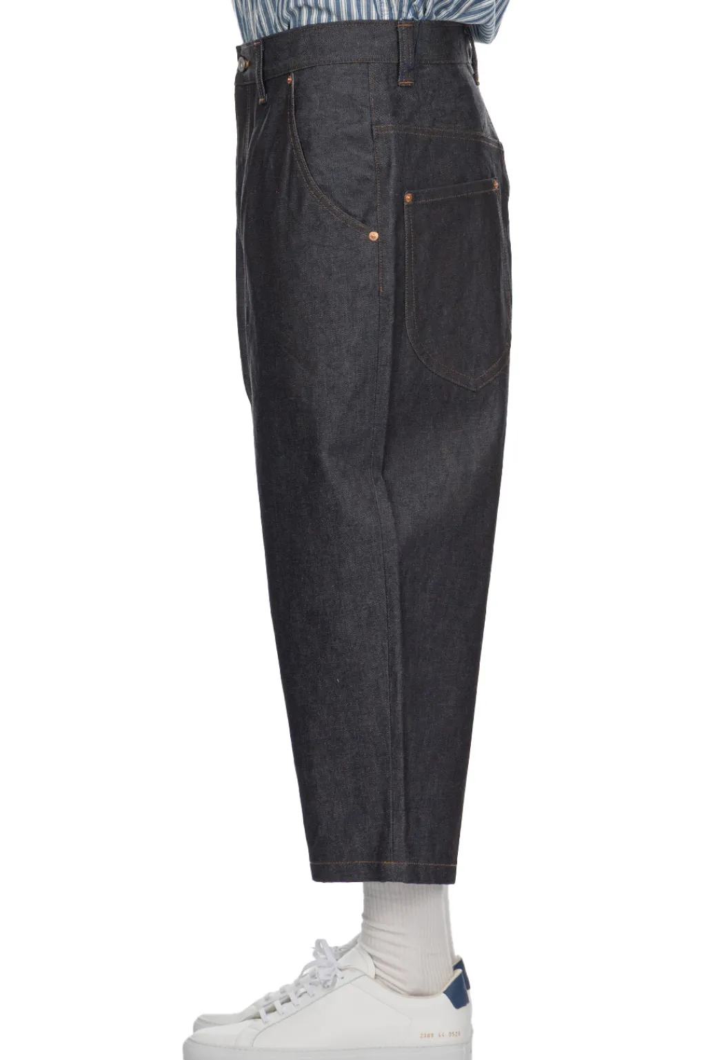 Sale Junya Watanabe MAN Cropped Denim Jeans - Indigo