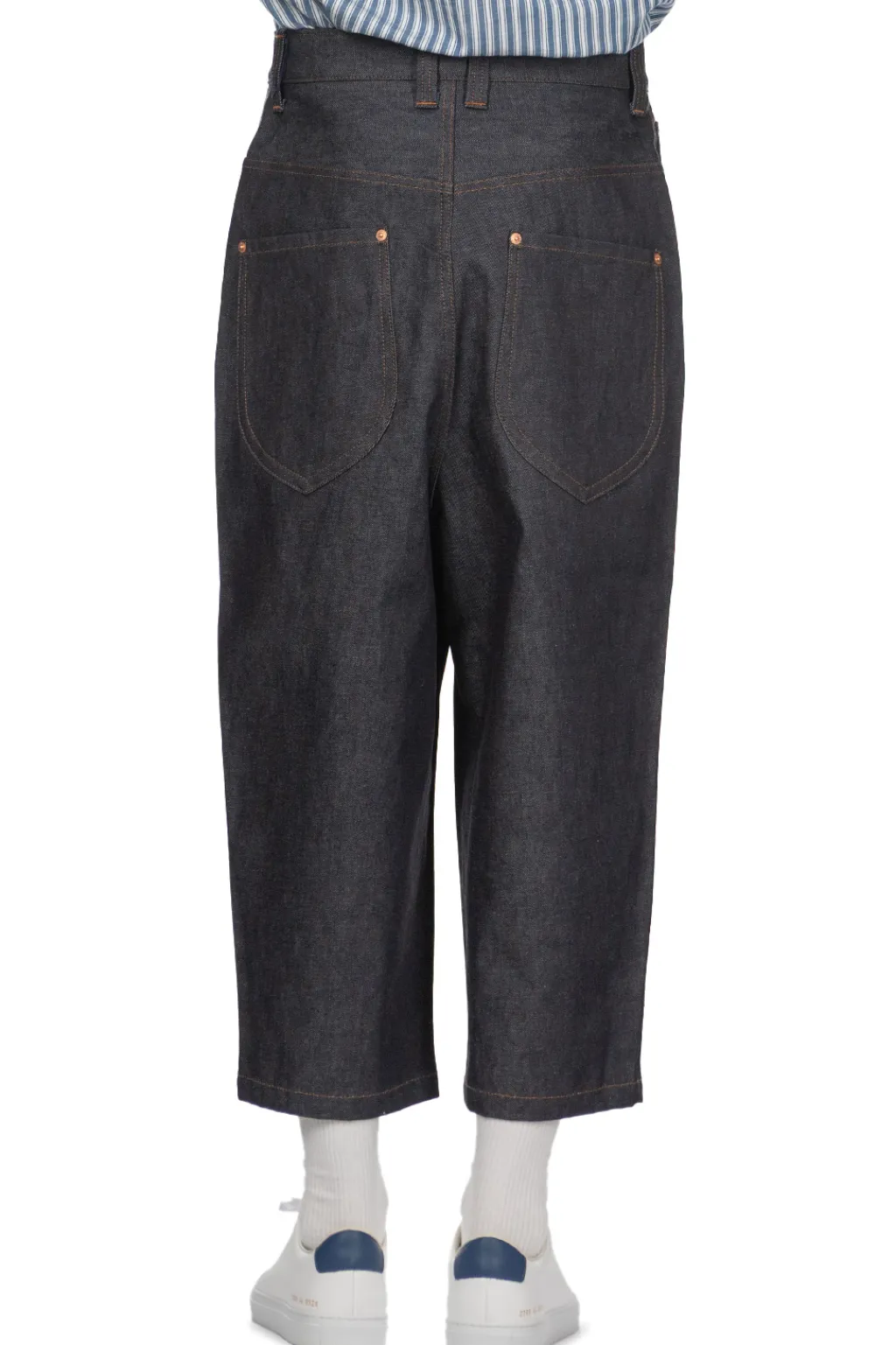 Sale Junya Watanabe MAN Cropped Denim Jeans - Indigo