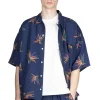 Fashion Nanamica Cupra Hemp Aloha Shirt - Navy