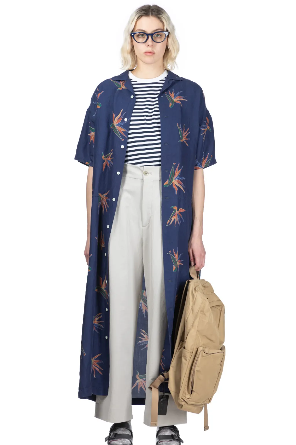 Best Nanamica Cupra Hemp Shirt Dress - Navy