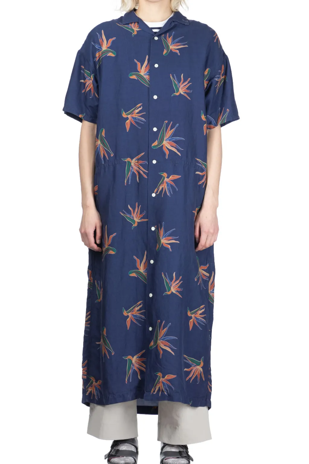 Best Nanamica Cupra Hemp Shirt Dress - Navy