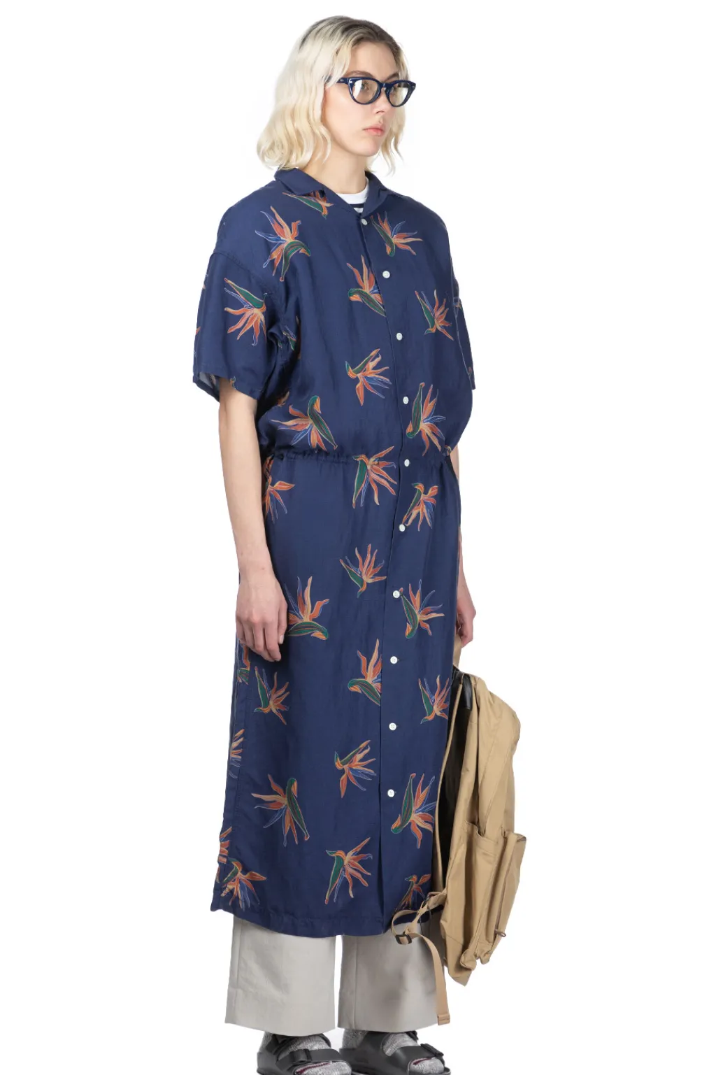 Best Nanamica Cupra Hemp Shirt Dress - Navy