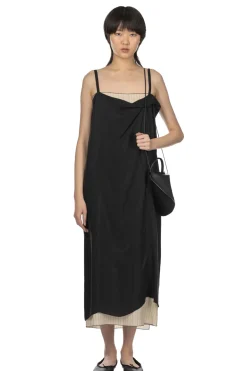 Sale YLEVE Cupra Twill One Piece Dress - Black