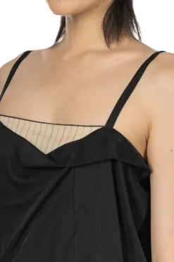 Sale YLEVE Cupra Twill One Piece Dress - Black