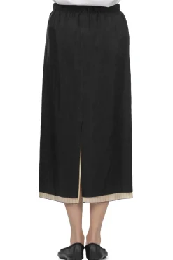 Fashion YLEVE Cupra Twill Skirt - Black