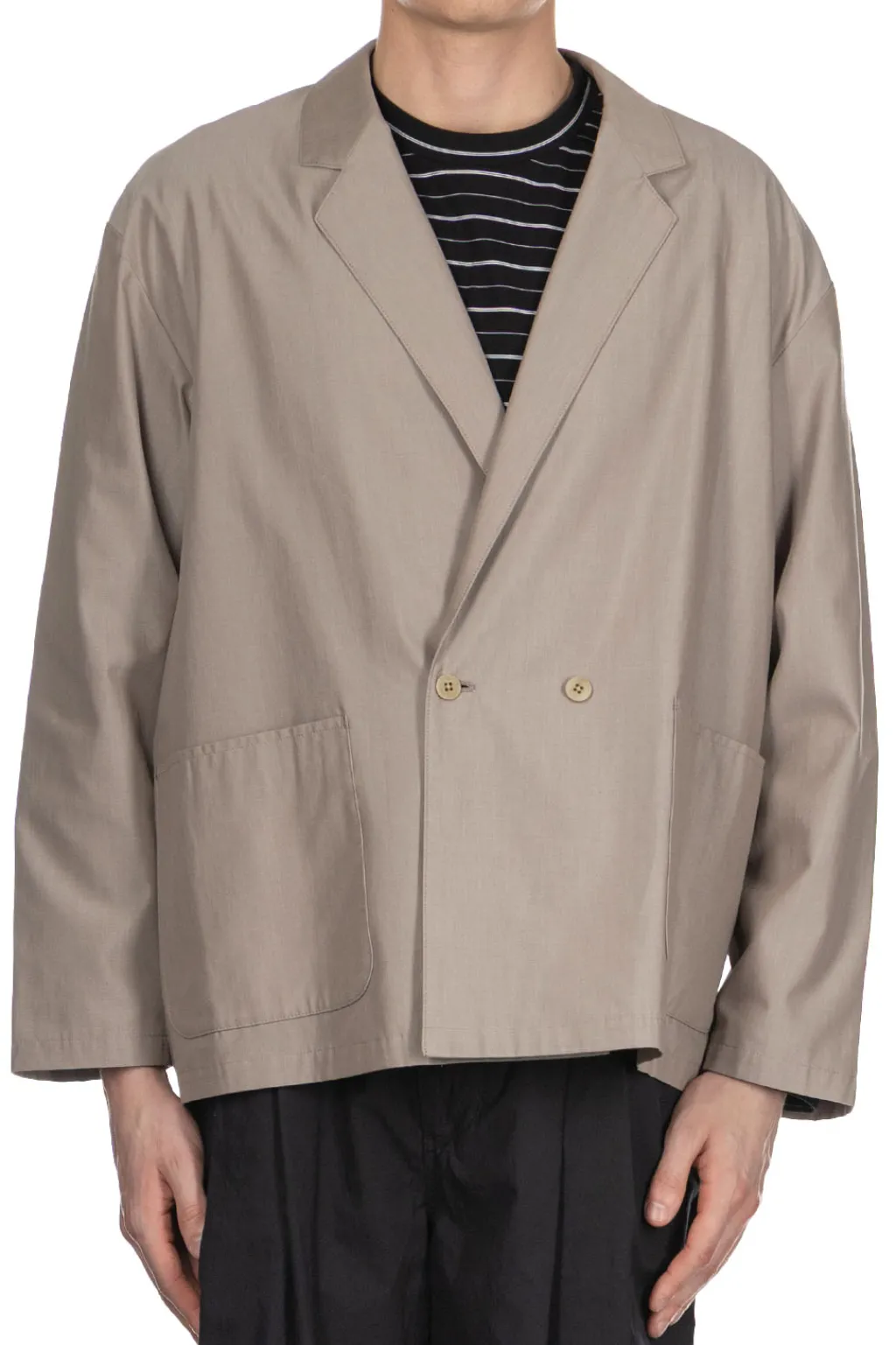 Best Still by Hand Cupro Mixed Easy Jacket - Greige