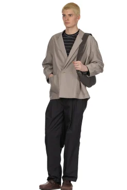 Best Still by Hand Cupro Mixed Easy Jacket - Greige