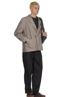 Best Still by Hand Cupro Mixed Easy Jacket - Greige