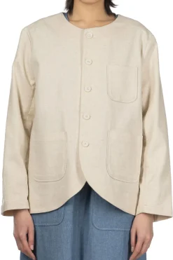 Sale Engineered Garments Cutaway Jacket - Natural CL Java Cloth