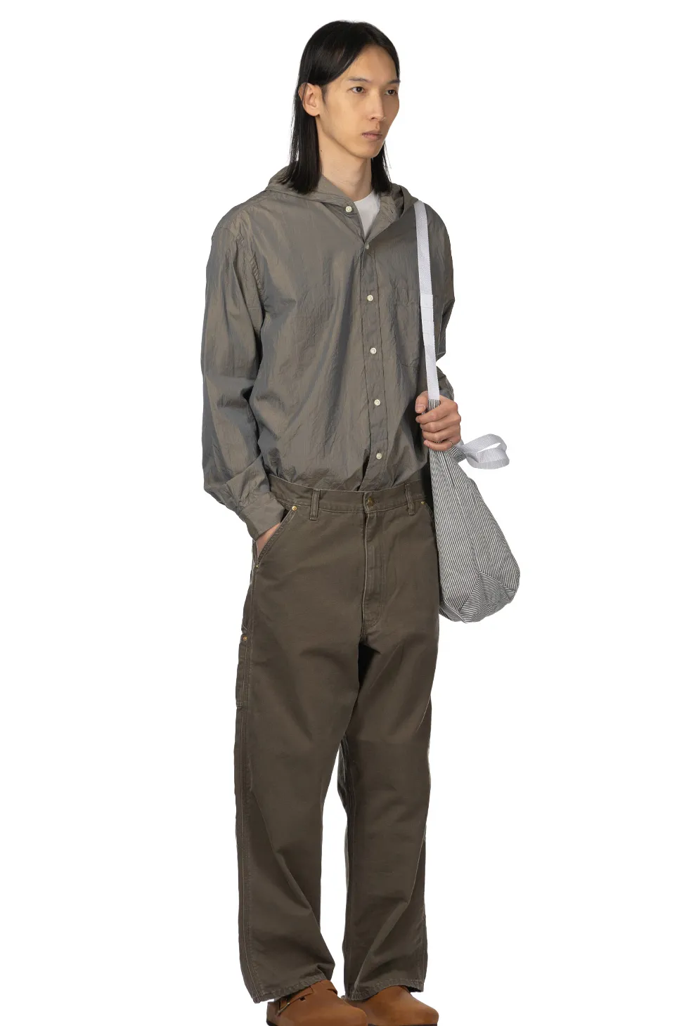 Fashion OrSlow Dad's Fit Painter Pants - Army Green