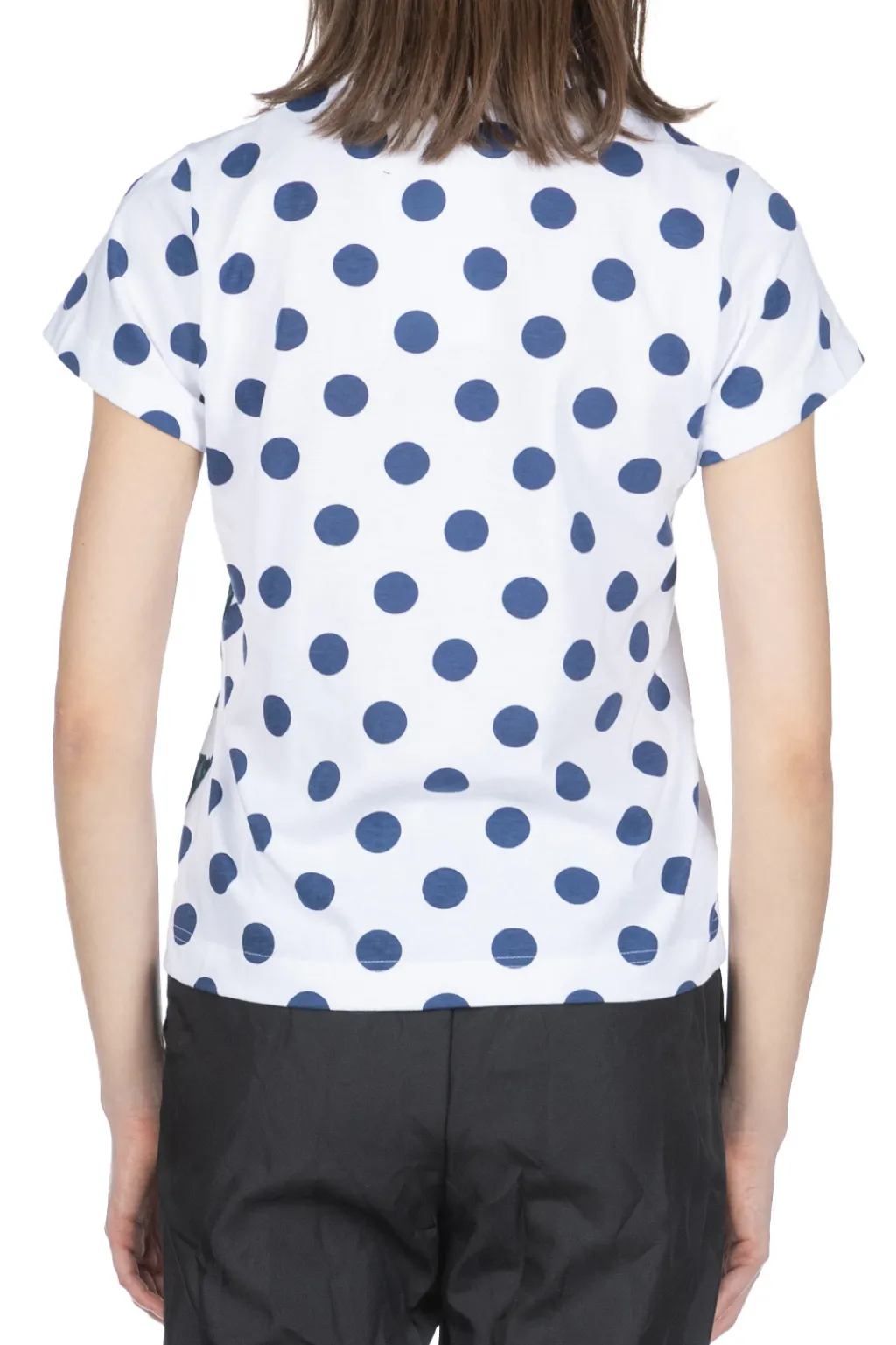 Best Comme Des Garcons TAO DAICHIRO SHINJO T-Shirt (Dots & Shodo) - White x Indigo