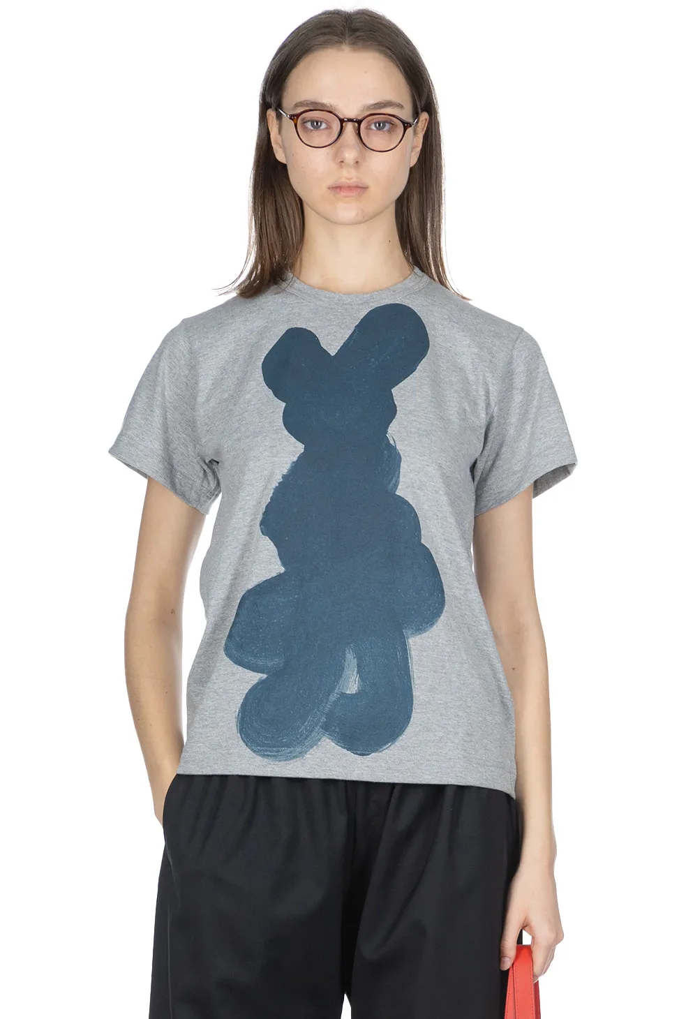 Fashion Comme Des Garcons TAO DAICHIRO SHINJO T-Shirt (Shodo) - Top Grey x Indigo