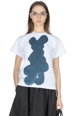 Hot Comme Des Garcons TAO DAICHIRO SHINJO T-Shirt (Shodo) - White x Indigo
