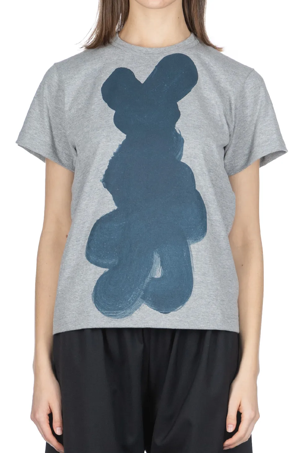 Fashion Comme Des Garcons TAO DAICHIRO SHINJO T-Shirt (Shodo) - Top Grey x Indigo