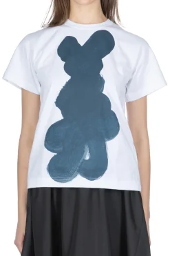 Hot Comme Des Garcons TAO DAICHIRO SHINJO T-Shirt (Shodo) - White x Indigo