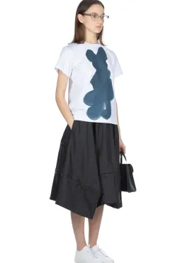 Hot Comme Des Garcons TAO DAICHIRO SHINJO T-Shirt (Shodo) - White x Indigo