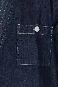 Hot FDMTL Denim Haori Shirt Rinse - Indigo