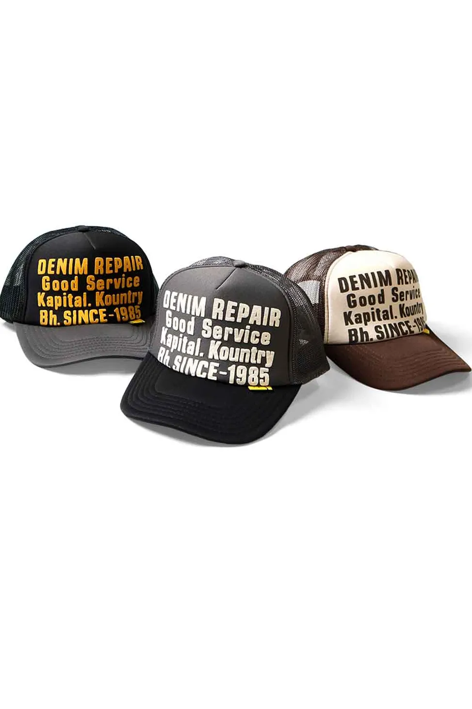 Clearance Kapital Denim Repair Service Truck Cap - 3 Colors