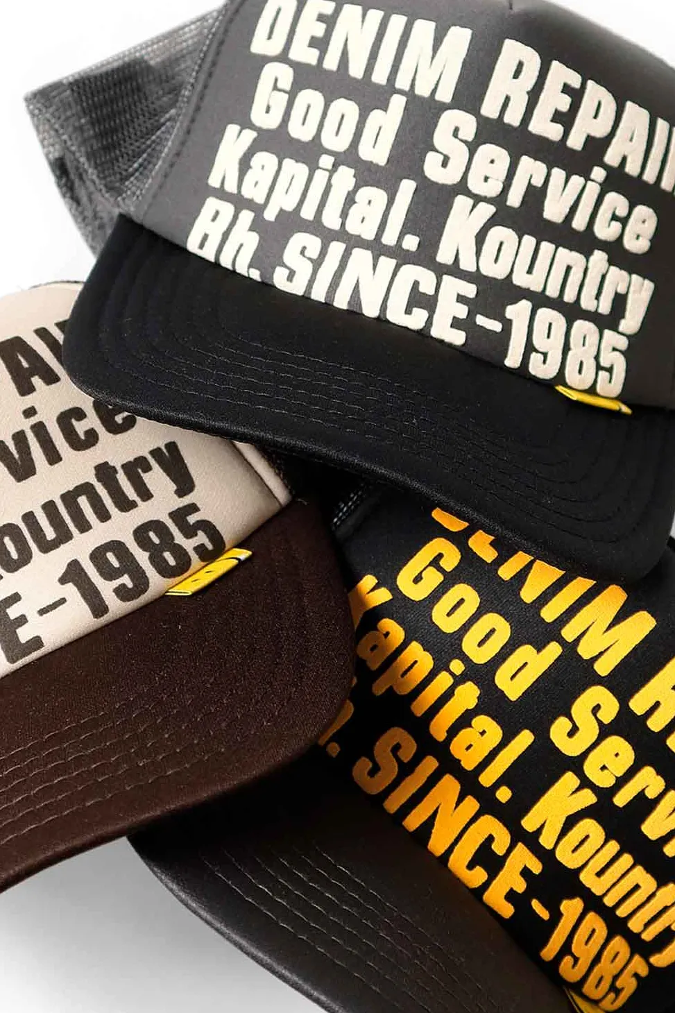 Clearance Kapital Denim Repair Service Truck Cap - 3 Colors