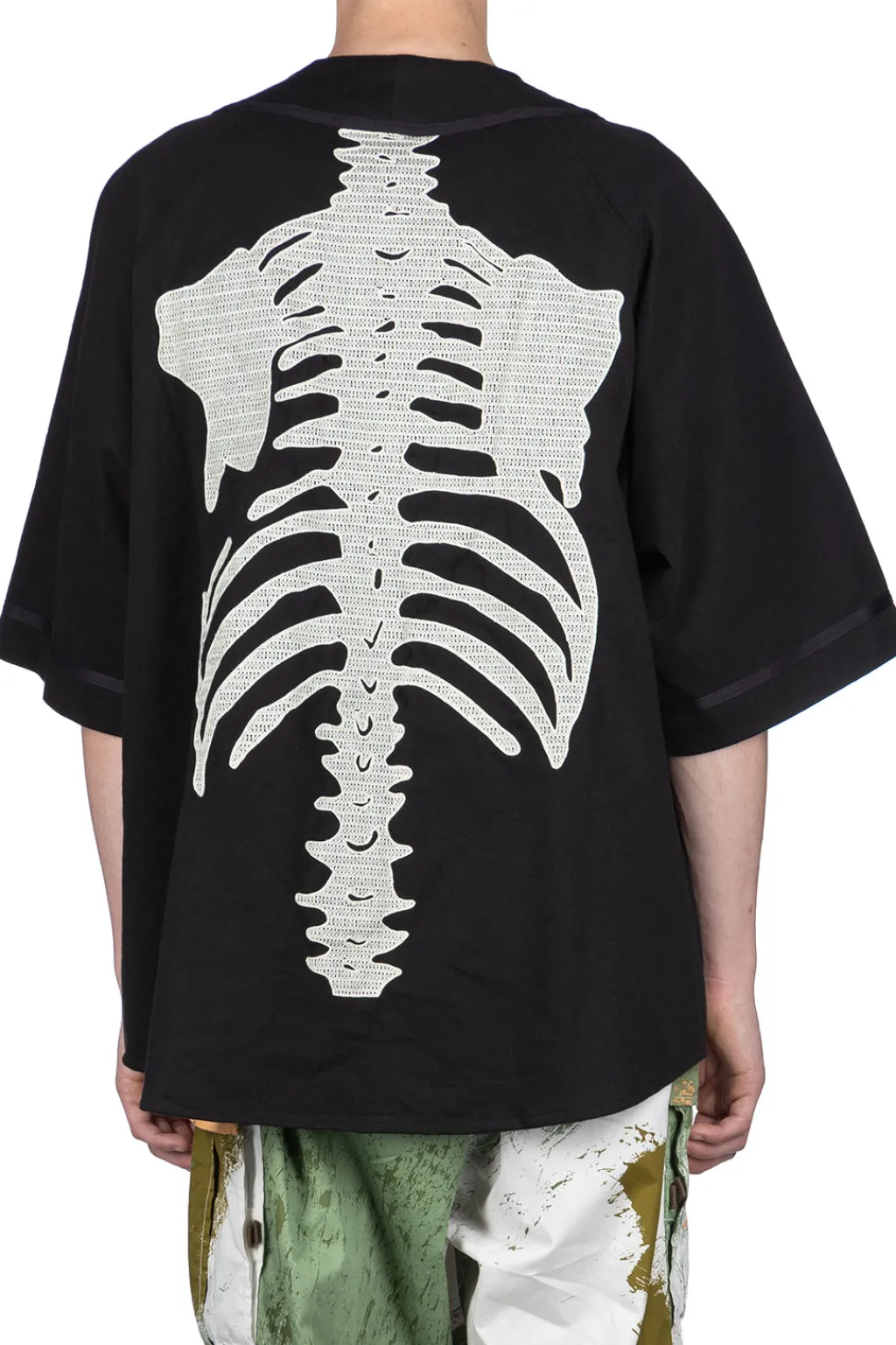 Online Kapital 16/-Densed Jersey Baseball Shirt (BONE) - Black
