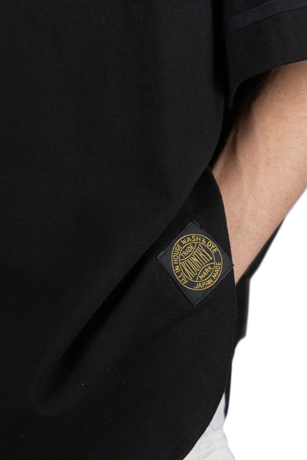Online Kapital 16/-Densed Jersey Baseball Shirt (BONE) - Black