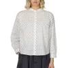 Sale Nachukara Dobby Round Collar Shirt - White