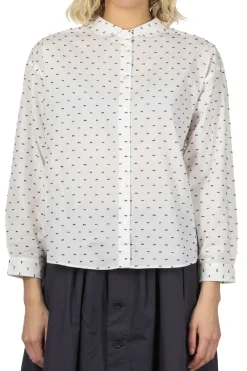 Sale Nachukara Dobby Round Collar Shirt - White