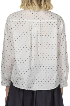 Sale Nachukara Dobby Round Collar Shirt - White
