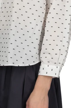 Sale Nachukara Dobby Round Collar Shirt - White