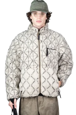 New Kapital DO-GI SASHIKO BOA Fleece Reversible Blouson - Natural