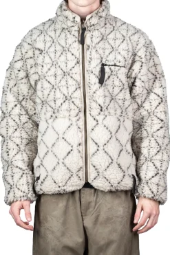 New Kapital DO-GI SASHIKO BOA Fleece Reversible Blouson - Natural