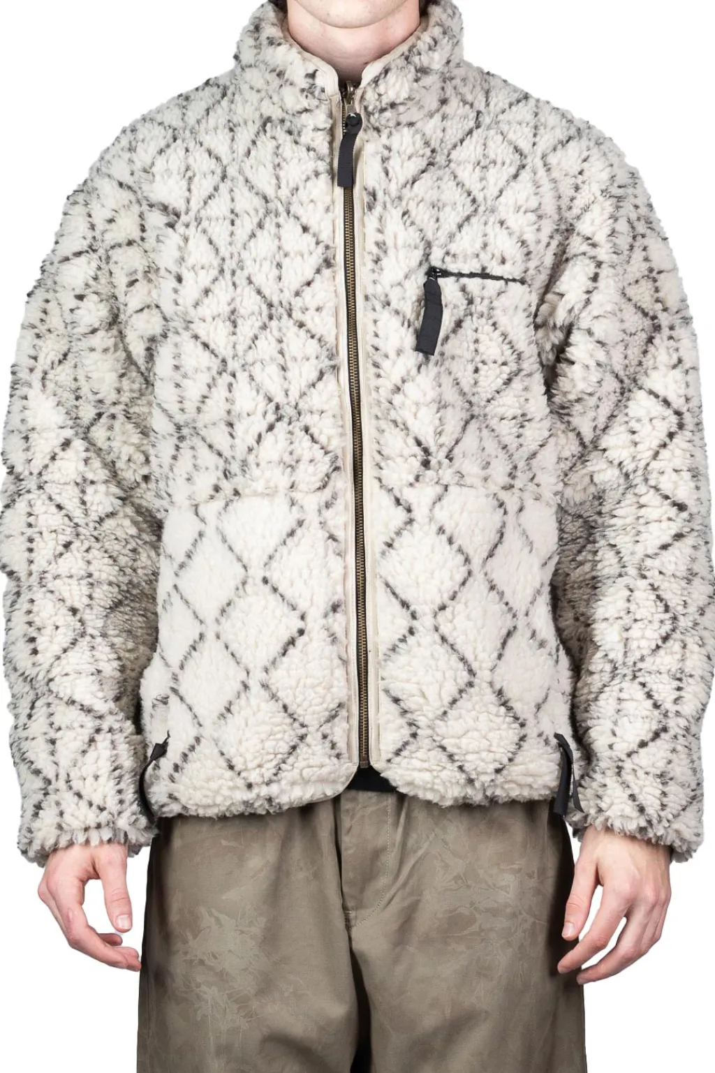 New Kapital DO-GI SASHIKO BOA Fleece Reversible Blouson - Natural