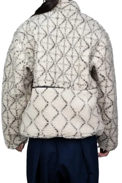 Outlet Kapital DO-GI SASHIKO BOA Fleece Reversible Blouson - Natural