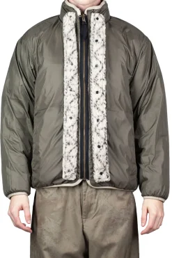 New Kapital DO-GI SASHIKO BOA Fleece Reversible Blouson - Natural
