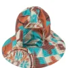 Online Engineered Garments Dome Hat - Blue Cotton Islamic Tile Print