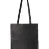 New Aeta Double Faced Flat Tote Medium - Black