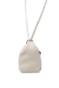 Clearance MARROW LEATHER Double Faced Ring Muff - Pearl Gray