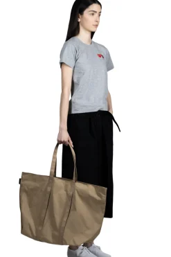 Clearance Comme Des Garcons Play Double Heart T-Shirt - Grey