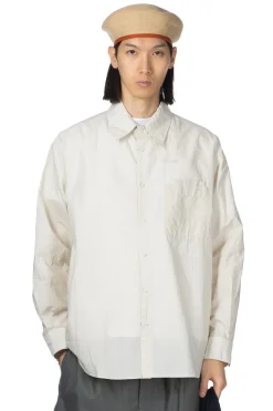 Hot LEMAIRE Double Pocket LS Shirt - Pale Mastic