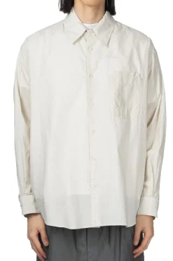 Hot LEMAIRE Double Pocket LS Shirt - Pale Mastic