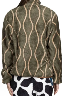 Sale Kapital Drunk Stripe Fleece Pullover