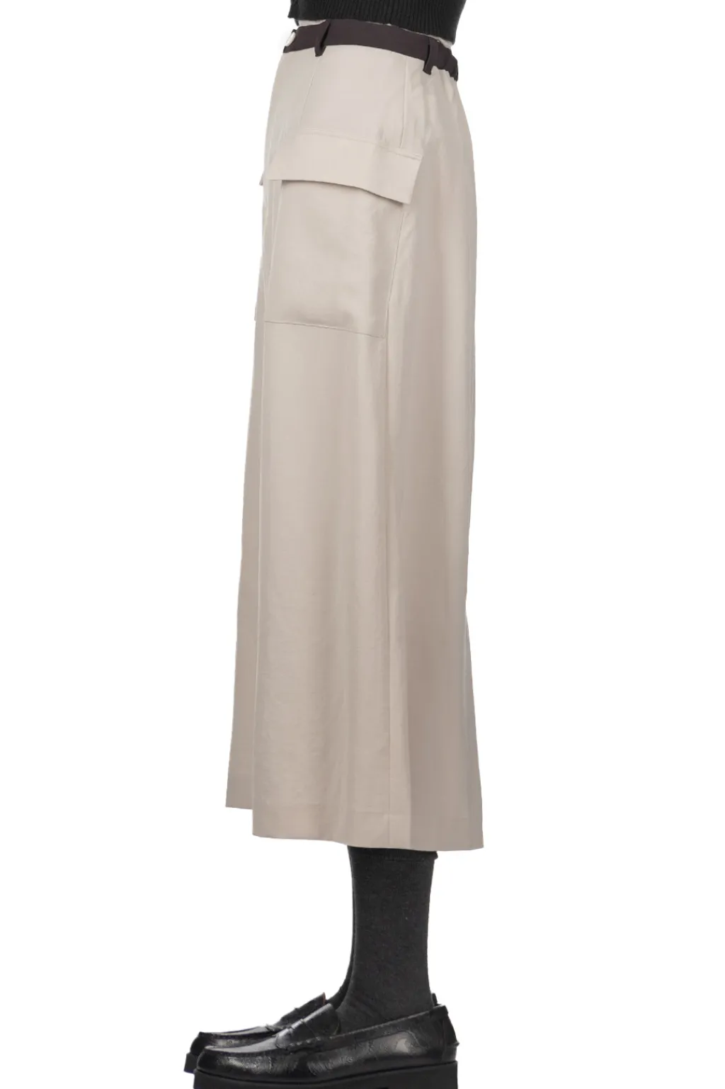 New Manon Dry Twill Tight Skirt - Beige