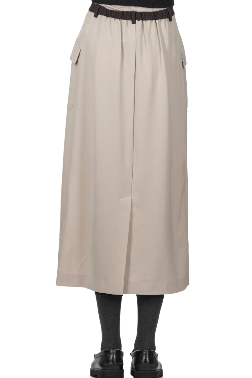 New Manon Dry Twill Tight Skirt - Beige