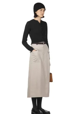 New Manon Dry Twill Tight Skirt - Beige