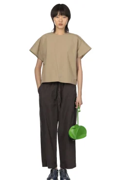 Clearance TOUJOURS Easy Field Trousers - Charcoal Brown