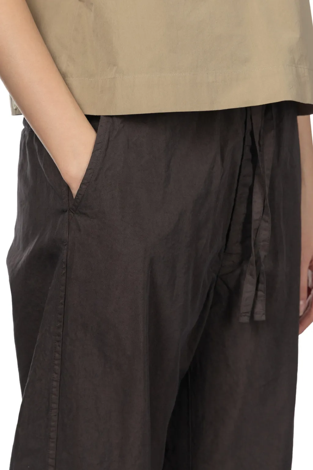 Clearance TOUJOURS Easy Field Trousers - Charcoal Brown