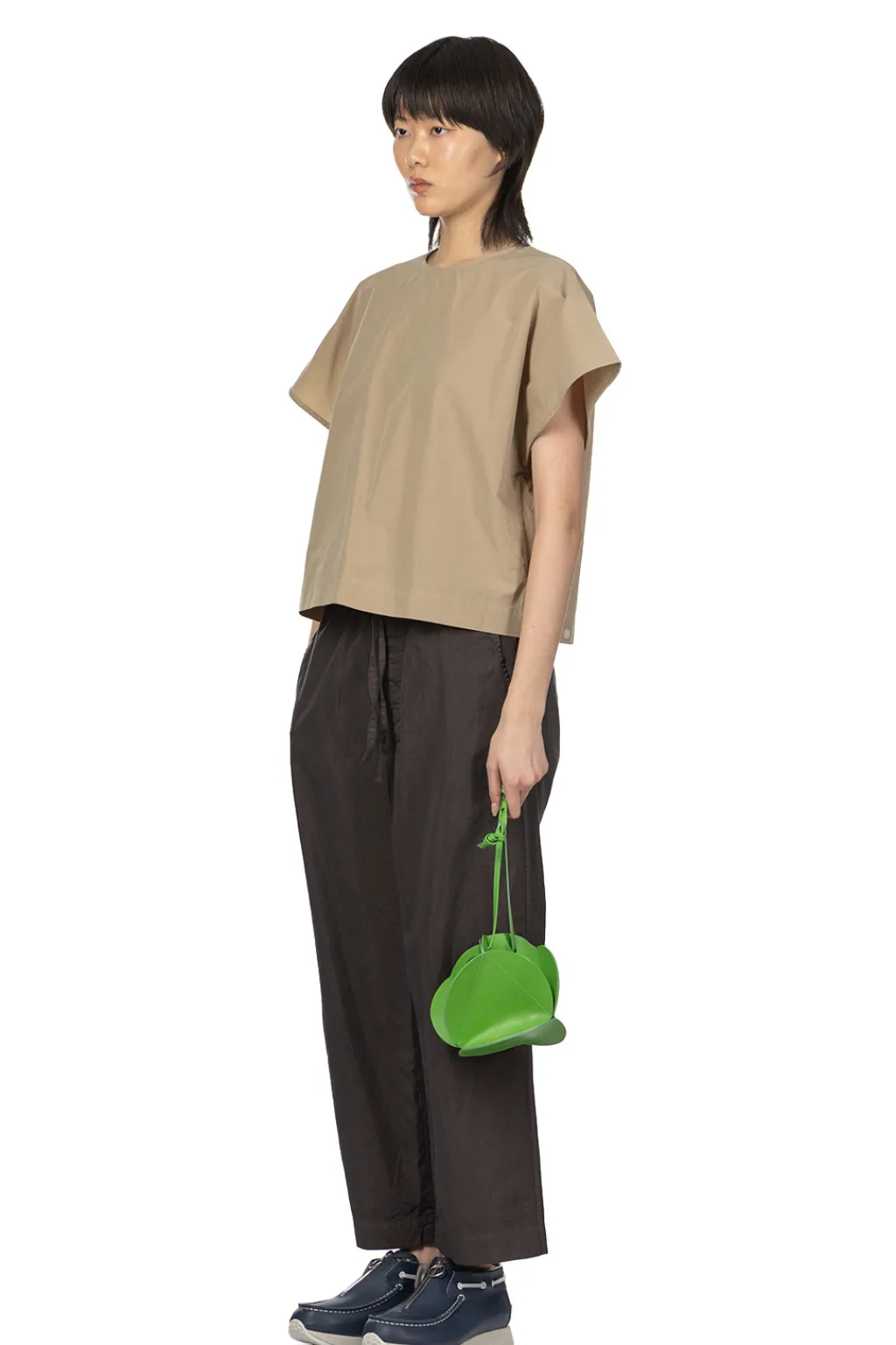 Clearance TOUJOURS Easy Field Trousers - Charcoal Brown